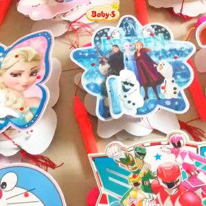 Lồng đèn cho bé nhiều họa tiết hoạt hình đáng yêu Baby-S Lồng đèn trung thu nhựa ghép 2 mảnh có nhạc cao cấp – SDC072