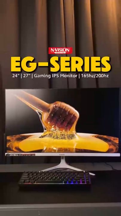 Nvision 24/27 Inch Gaming IPS Monitor 180HZ 1ms Frameless Flat FHD Monitor For Desktop PC Laptop