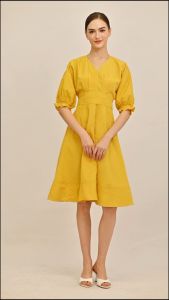 Plain B. Puff Sleeve Yellow