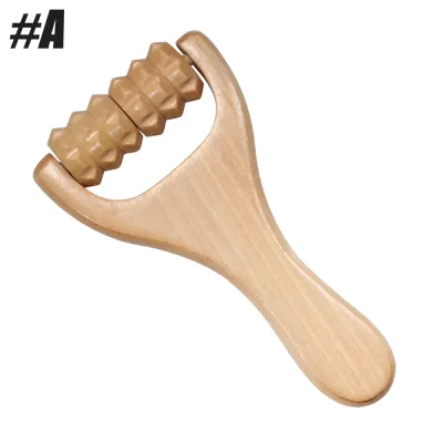 Massage Roller Tool Waist Thigh Leg Hands Full Body Massager Maderotherapy Pure Pear Wood Lightweight Natural Muscle Roller