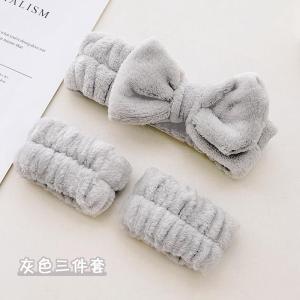 Absorbent Waterproof Hair Ties And Wristbands Set for Women Facial Cleaning Hair Bands Headbands Hair Accessories