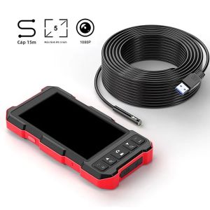 Màn Hình IPS 5  HD 1080P Camera Nội Soi Video USB Camera Có Khả Năng Tự Động Lấy Nét Ống Kính Đơn/kép/ba Ống Kính LED Chống Nước Để Kiểm Tra Ô Tô