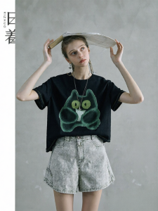 Unique Print Loose Fit Short Sleeve T-Shirt
