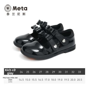 TARANIS | Giày Đen Công Chúa Nhẹ Chống Trượt