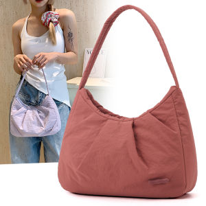 【Colorful Fox】Nylon messenger bag women dumpling bag portable satchel armpit bag simple shoulder canvas bag