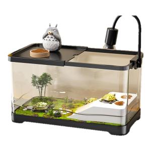 HUICHONG | Eco-friendly Turtle Habitat Aquarium with Lid and Bottom Drainage for Brazilian Turtles