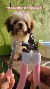 Pet Nail Clipper Nail Cutter Stainless Curve with Nail File Dog Dogs Cat Cats Pet Accessories Grooming
