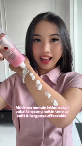 【Instant Tone Up】Vienna White Collagen Firm + Bright Body Serum Gel Cream - 150mL Tube Mencerahkan Melembabkan Tone-up
