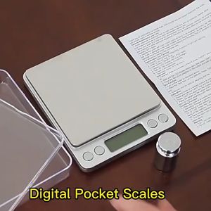 2000g/0.1g High Precision Digital Kitchen Scale Pocket Weight Jewelry Scales with 6 Measure Modes / Penimbang Dapur