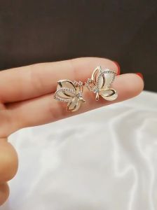 Bông tai bươm bướm S925 thời trang lấp lánh tua rua JR786 đi dạo đơn giản xuân hè sang chảnh cá tính  BSTKD BSTKV - [NaLa Shop]