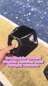 Honda Adv 160 Muffler Tip Cover Glossy Carbon 08673 / Forged Carbon 09813 Exhaust Tip Garnish