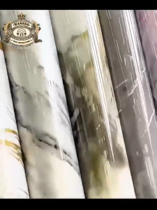 Wallpaper Dinding Vinyl Roll Foam Marble Vinyl Marbel Granit Stiker Dinding Lemari Cabine 120CM×3M