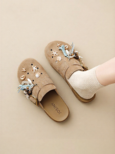 Josiny | Summer New Soft Bottom Half Slip-on Shoes Comfortable Hollow Design
