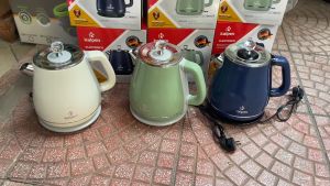 Bình đun nước siêu tốc 2 lớp chống nóng Kalpen KK9901 1.8L 1500W Ấm đun nước siêu tốc INOX 304 Kalpen KK9901 ấm đun nước ấm siêu tốc Ấm Đun Siêu Tốc Inox 3 Lớp Dung Tích 1.7L Kalpen K Ấm Siêu Tốc Kalpen thương hiệu đức