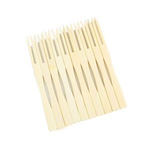 Creative Bamboo Disposable Fruit Forks And Skewers Set for Home Use Sweet Dessert Dim Sum Forks 1563 by Ming Sheng