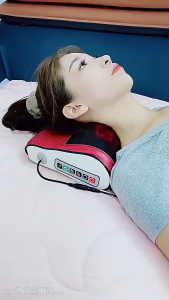 🔥รับประกัน3ปี🔥 หมอนนวดไฟฟ้า หมอนนวดคอ หมอนนวดคอไฟฟ้า หมอนนวดไหล่ เครื่องนวดไฟฟ้า เบาะนวดไฟฟ้า หมอนนวดบําบัดความร้อน แบบพกพา มีปุ่ม 6 ปรับความแรงได้ แก้ปวดเมื่อย