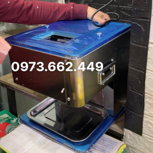Dao tháo ra được. Máy thái mỡ tai heo thịt cá mộc nhĩ các loại rau củ quả thái thịt dầy mỏng nướng lẩu