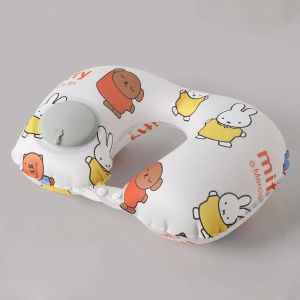 Miffy Inflatable UShaped Neck Pillow Foldable Cooling Travel Pillow for Neck Support Car Plane Office Use Compact Portable​