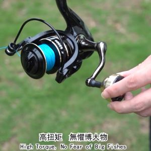Bingolife Reel Pancing 7000 Logam 15kg 5.2:1 Reel Spinning Reel 1000 Fishing Reel Gulungan Hitam