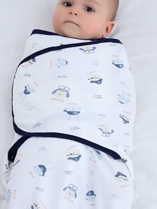 Oldlaiben 2pcs Set Baby Swaddle with Hat Baby Swaddle Wrap Bedding Wrap Blanket Baby Swaddling