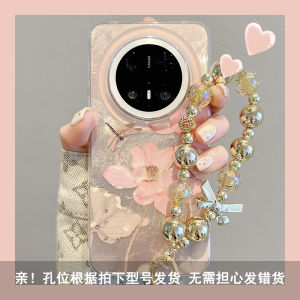 Huawei Mate70Pro+ Phone Case New Chinese Style National Trend Lotus Carp Chain Hanging Rope Womens Full Protection Anti-Fall Tin Paper Pattern