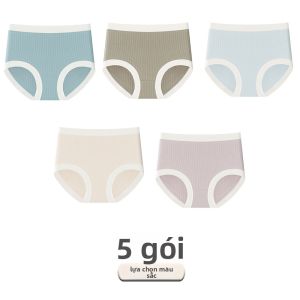 Quần lót MiiOW cho bà bầu làm  vải cotton nguyên chất cỡ lớn nâng đỡ bụng