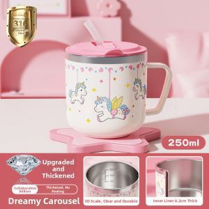 XIAOCHUSHU | Kids Graduated 316 Stainless Steel Drinking Cup