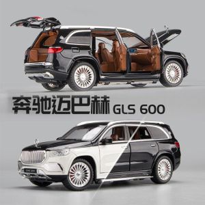 1:24 Scale Maybach GLS600 Car Model Alloy Simulation Starry Sky Roof Mercedes Toy Car for Children Boys And Girls
