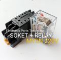 (PAKET SET) RELAY MY2N 220V 8kaki DAN SOKET RELAY MY2N 220VOLT SOKET RELAY MY2N 220 Volt RELAY 220V MY2N. 