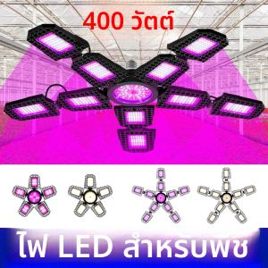 400W LED E27/E26 ปลูกหลอดไฟ 220V สเปกตรัมเต็มรูปแบบโคมไฟปลูก 110V เรือนกระจกไฮโดรโปนิกส์พืชผักเติมแสง
