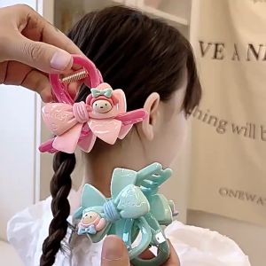 Kẹp tóc càng cua hình chiếc nơ hoạ tiết Melody xinh xắn KTNO134