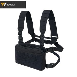 Túi Đeo Ngực Chiến Thuật IDOGEAR Với Túi Đựng Băng Đạn 5.56/7.62 Bộ Dụng Cụ Recon Túi Đa Năng Kiểu Kangaroo Túi Quản Lý MOLLE Cắt Laser Dành Cho Nam