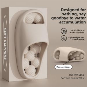 MONLEYTA | Bathroom Slippers Mens Summer Indoor Home Couple Massage Anti-slip Deodorant EVA Leak-Proof Cool Slippers Womens Style