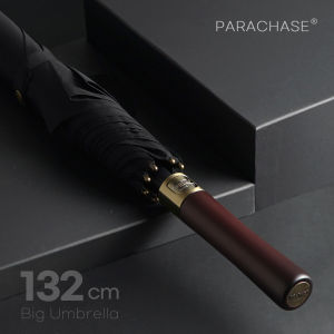 Parachase Big Umbrella: 132cm Long Umbrella for Rain Protection & Travel