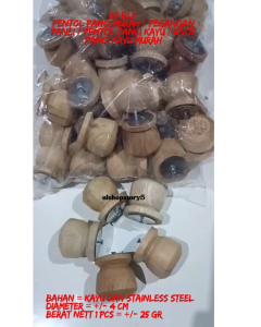 50 Biji Pentol Panci Murah / Pegangan Panci / Pentol Panci Kayu / Knop Panci Kayu Murah