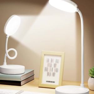 Portable Gooseneck Pipe Desk Lamp LED Rechargeable Waterproof Mood Light 3 Modes Reading Lights For Home Room Decoration Bedroom