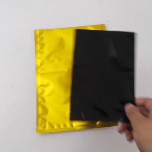 100pcs OPEN TOP White Heat Seal Glossy Aluminum Foil Bag Food Grade Vacuum Pouch Storage Foil Pouch