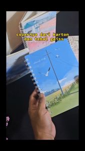 SOS Buku Tulis Spiral A5-90 Biasa Cover Karton/Buku Spiral/Catatan/Note Book/Notebook