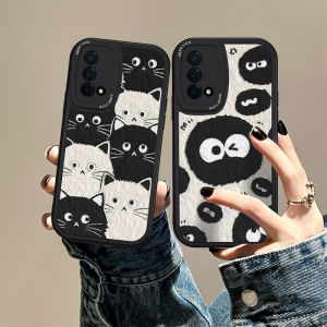 Cute Cat Design Phone Case for OPPOA93 A97 A95 A72 A92S Full Protection Soft Anti-Fall Trendy Brand Compatible with Multiple Models
