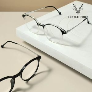 GENTLE FAWN Kacamata Antiradiasi Blueray TR90+Metal Metal Korean Style Fashion Wanita dan Pria Terbaru 81251