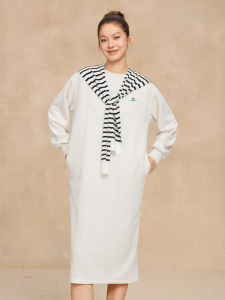 Champion | Long Sleeve Casual Dress Circle Neck H Shape