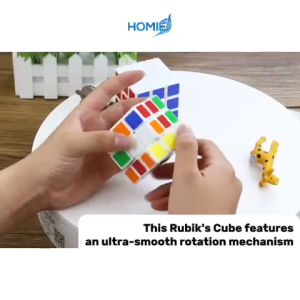Rubiks Cube Puzzle with Smooth Rotation and Vibrant Non-Fading Colours