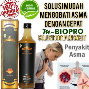 M Biopro Herbal Asli Obat Asma dan Sesak Nafas l Obat Asma Paling Ampuh 380 ml Terbukti Manjur