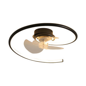 DGY | Minimalist Bedroom Fan Light Integrated