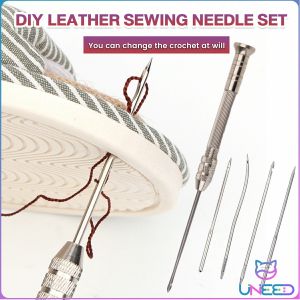 Need Multifunctional DIY Leather Sewing Awl Set For Shoes Repair/Replaceable Needle