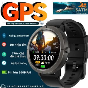 Đồng Hồ Thông Minh Nam GPS 6 Vệ Tinh Màn Hình AMOLED HD 1.32” Tích Hợp GPS Cuộc Gọi Bluetooth Đồng Hồ Thông Minh Thể Thao Chống Nước 5ATM