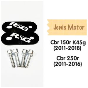 MIRROR BLANKING R&G COVER TUTUP LUBANG SPION BAHAN AKRILIK 2MILI PNP CBR K45G K45R K45 N GSX NINJA FI OLD MONO R15 R25