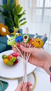 Cable Bite Protector ถนอมสายชาร์จ กันหัก ที่กันสายหัก ลายการ์ตูน ลายผลไม้น่ารัก