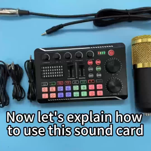 OneAudio มิกเซอร์เสียงมืออาชีพ การ์ดเสียง รุ่นF998 สดการ์ด Sound Card F998 เข้ากันได้กับหลายแพลตฟอร์ม Live คาราโอเกะ มีลูทูธ รองรับโทรศัพท์ คอมพิวเตอร์