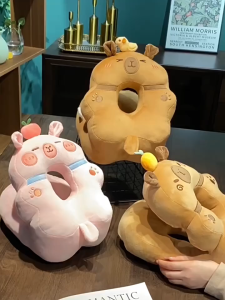 พร้อมส่ง หมอนคาปิบาร่า Capybara หมามะพร้าว ใช้หนุน รองหลัง น่ารักฝุดๆเหมาะเป็นของขวัญ หมอนงีบระหว่างวัน